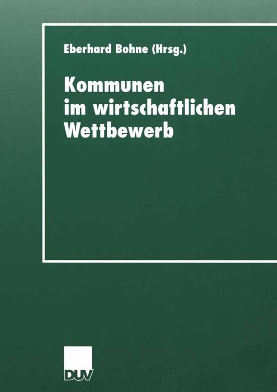 Cover-Bild Kommunen im wirtschaftlichen Wettbewerb