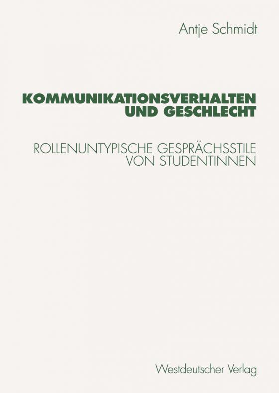 Cover-Bild Kommunikationsverhalten und Geschlecht