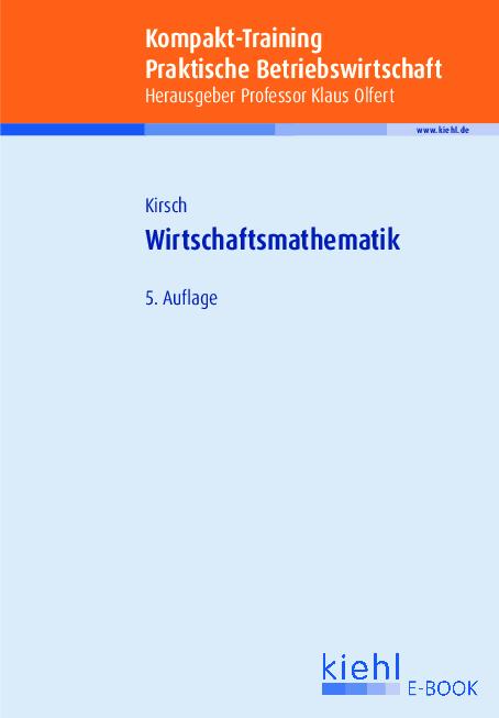 Cover-Bild Kompakt-Training Wirtschaftsmathematik