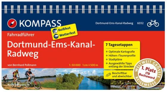 Cover-Bild KOMPASS Fahrradführer Dortmund-Ems-Kanal-Radweg