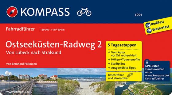 Cover-Bild KOMPASS Fahrradführer Ostseeküsten-Radweg 2, von Lübeck nach Stralsund
