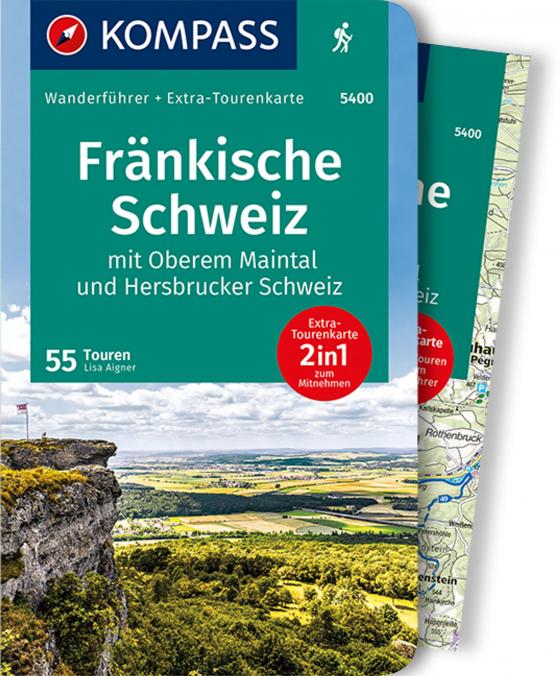 Cover-Bild KOMPASS Wanderführer 5400 Fränkische Schweiz mit Oberem Maintal und Hersbrucker Schweiz