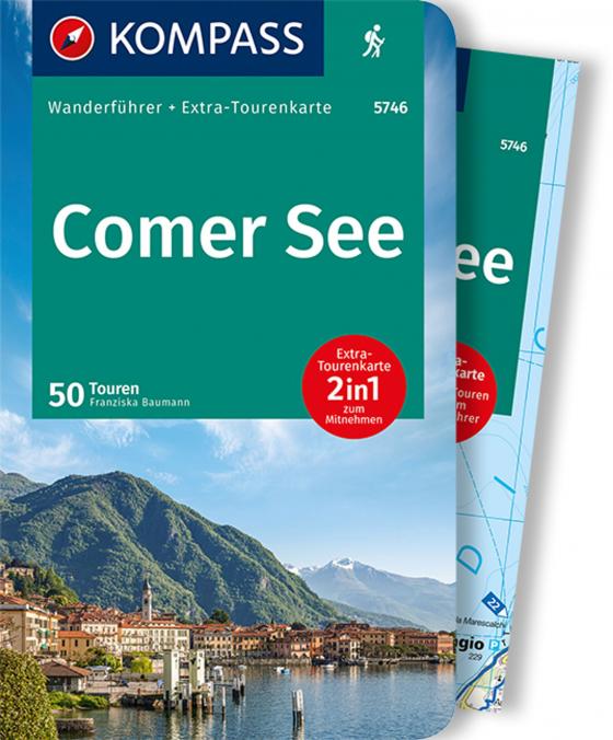 Cover-Bild KOMPASS Wanderführer Comer See, 50 Touren