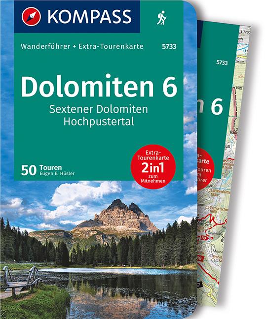 Cover-Bild KOMPASS Wanderführer Dolomiten 6, Sextener Dolomiten, Hochpustertal