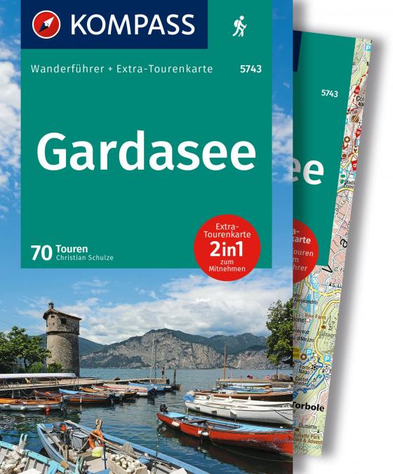 Cover-Bild KOMPASS Wanderführer Gardasee, 70 Touren mit Extra-Tourenkarte