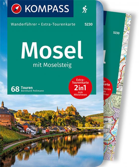Cover-Bild KOMPASS Wanderführer Mosel mit Moselsteig, 68 Touren