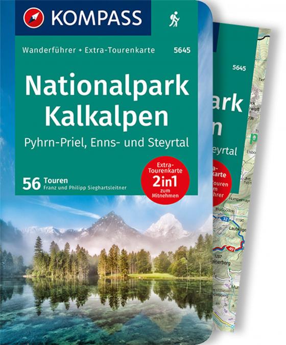 Cover-Bild KOMPASS Wanderführer Nationalpark Kalkalpen - Pyhrn-Priel, Enns- und Steyrtal, 55 Touren mit Extra-Tourenkarte