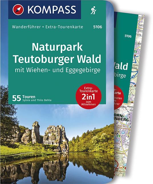 Cover-Bild KOMPASS Wanderführer Naturpark Teutoburger Wald mit Wiehen- und Eggegebirge