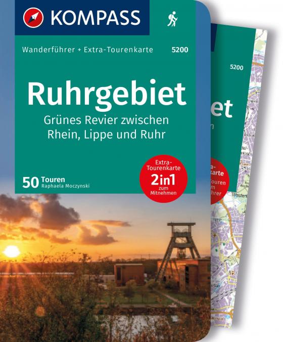 Cover-Bild KOMPASS Wanderführer Ruhrgebiet, 50 Touren mit Extra-Tourenkarte