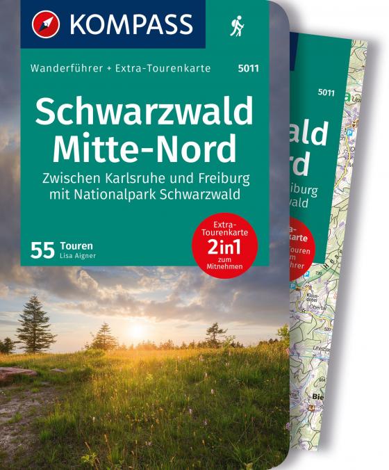 Cover-Bild KOMPASS Wanderführer Schwarzwald Mitte-Nord, 50 Touren mit Extra-Tourenkarte