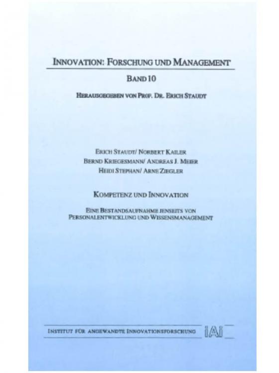 Cover-Bild Kompetenz und Innovation