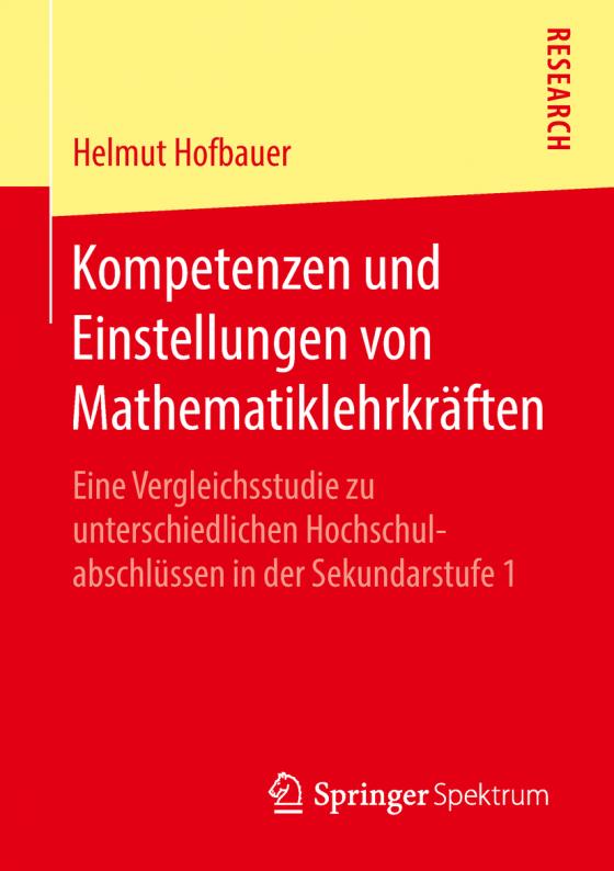 Cover-Bild Kompetenzen und Einstellungen von Mathematiklehrkräften