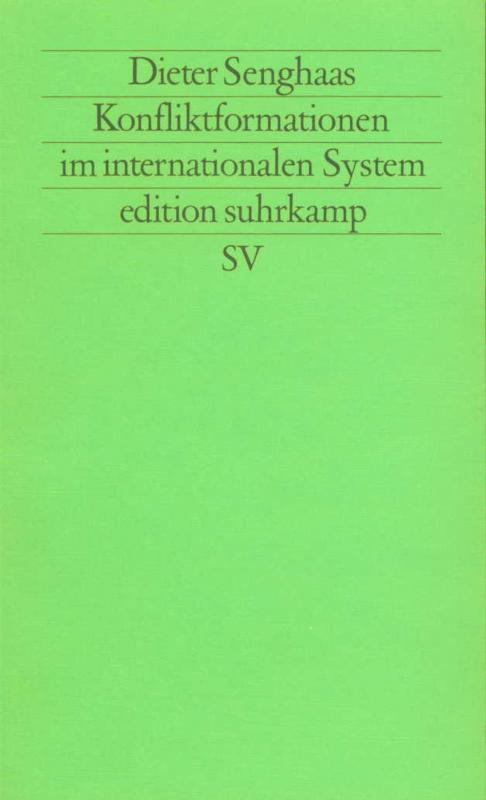 Cover-Bild Konfliktformationen im internationalen System