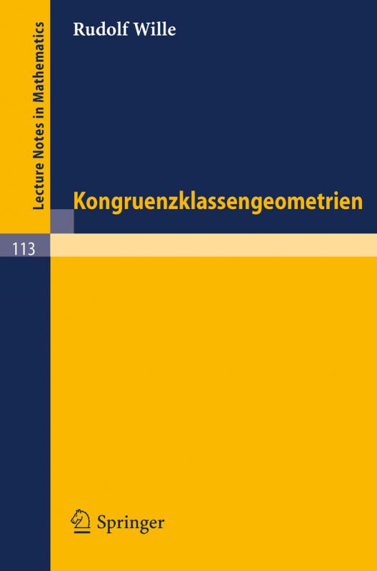 Cover-Bild Kongruenzklassengeometrien