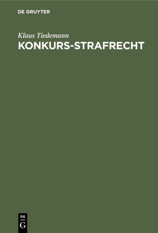 Cover-Bild Konkurs-Strafrecht