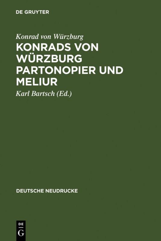 Cover-Bild Konrads von Würzburg Partonopier und Meliur