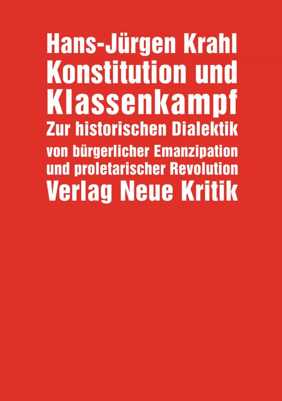 Cover-Bild Konstitution und Klassenkampf