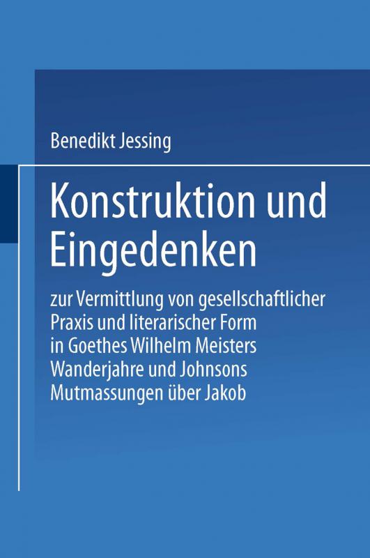 Cover-Bild Konstruktion und Eingedenken