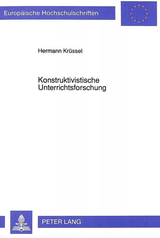 Cover-Bild Konstruktivistische Unterrichtsforschung
