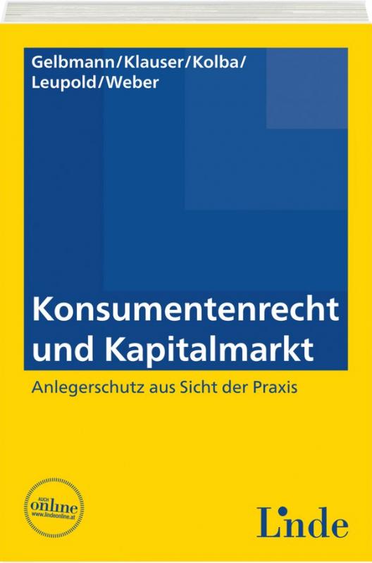 Cover-Bild Konsumentenrecht und Kapitalmarkt