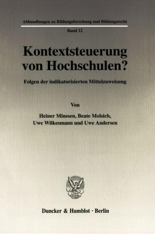 Cover-Bild Kontextsteuerung von Hochschulen?