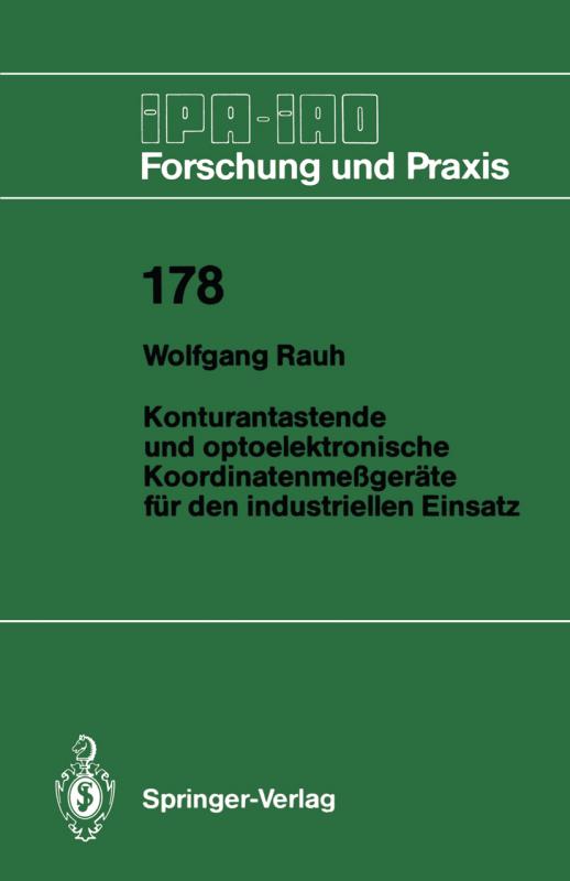 Cover-Bild Konturantastende und optoelektronische Koordinatenmeßgeräte für den industriellen Einsatz