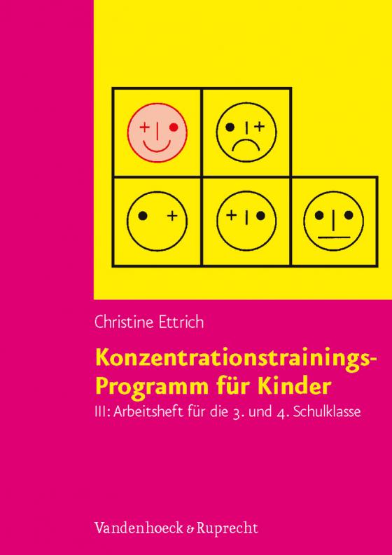 Cover-Bild Konzentrationstrainings-Programm für Kinder. Arbeitsheft III: 3. und 4. Schulklasse