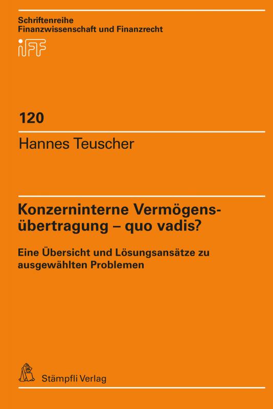 Cover-Bild Konzerninterne Vermögensübertragung – quo vadis?