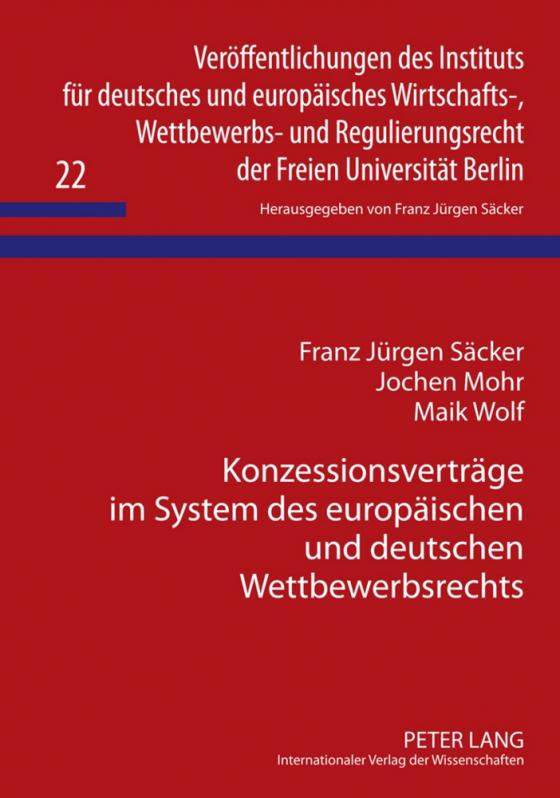 Cover-Bild Konzessionsverträge im System des europäischen und deutschen Wettbewerbsrechts