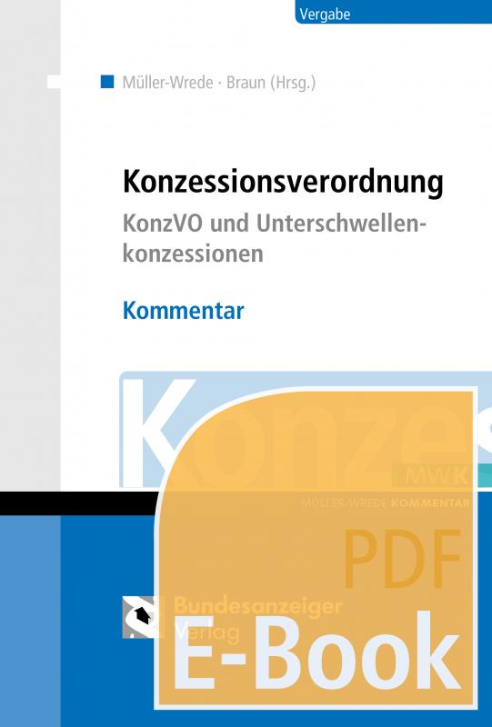 Cover-Bild KonzVgV - Kommentar (E-Book)