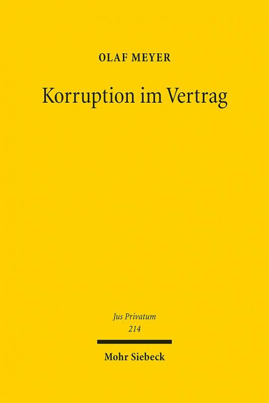 Cover-Bild Korruption im Vertrag