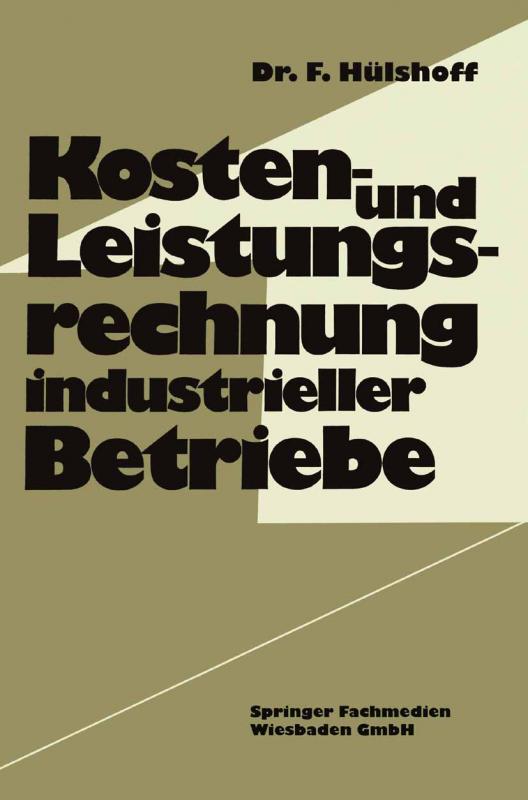 Cover-Bild Kosten- und Leistungsrechnung industrieller Betriebe