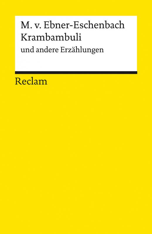 Cover-Bild Krambambuli und andere Erzählungen