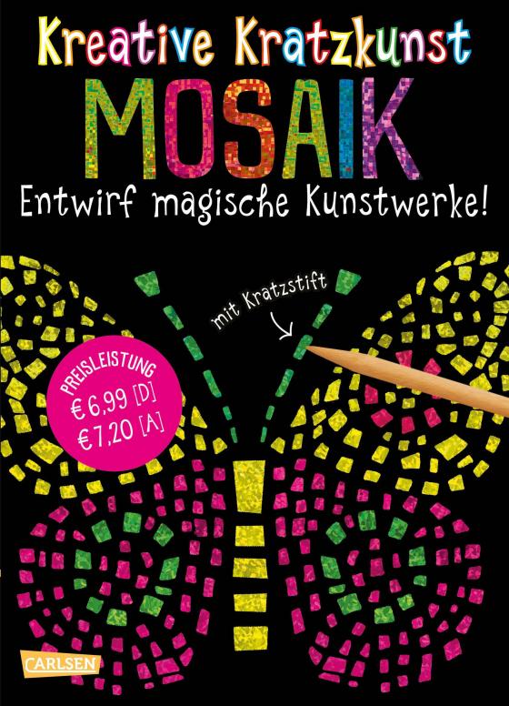 Cover-Bild Kreative Kratzkunst: Mosaik: Set mit 10 Kratzbildern, Anleitungsbuch und Holzstift