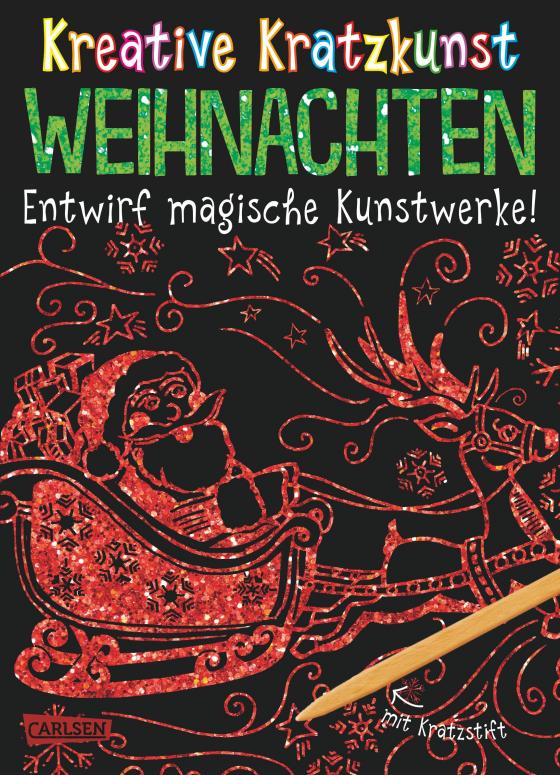 Cover-Bild Kreative Kratzkunst: Weihnachten: Set mit 10 Kratzbildern, Anleitungsbuch und Holzstift