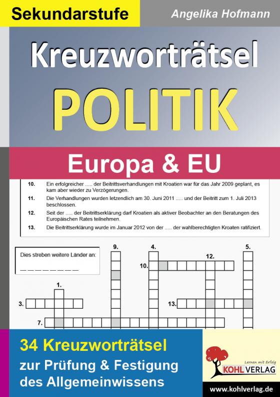 Cover-Bild Kreuzworträtsel Politik / Europa