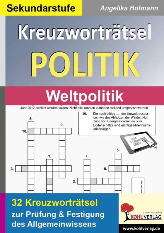 Cover-Bild Kreuzworträtsel Politik / Weltpolitik