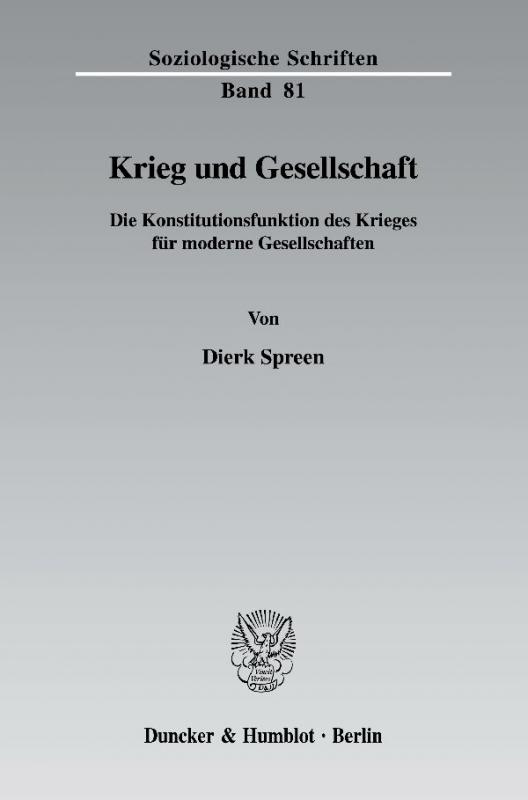 Cover-Bild Krieg und Gesellschaft.
