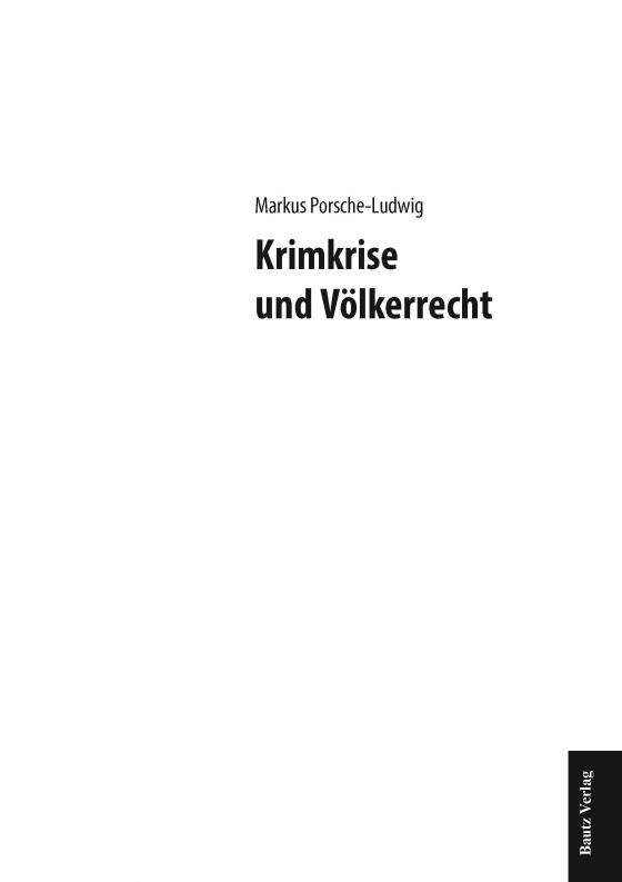 Cover-Bild Krimkrise und Völkerrecht