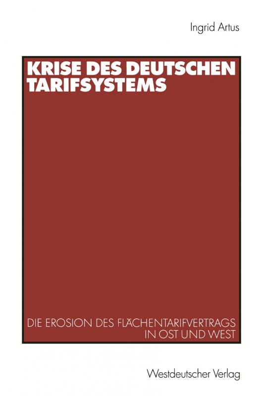 Cover-Bild Krise des deutschen Tarifsystems