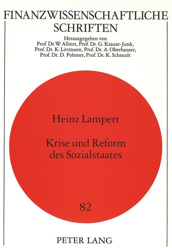 Cover-Bild Krise und Reform des Sozialstaates