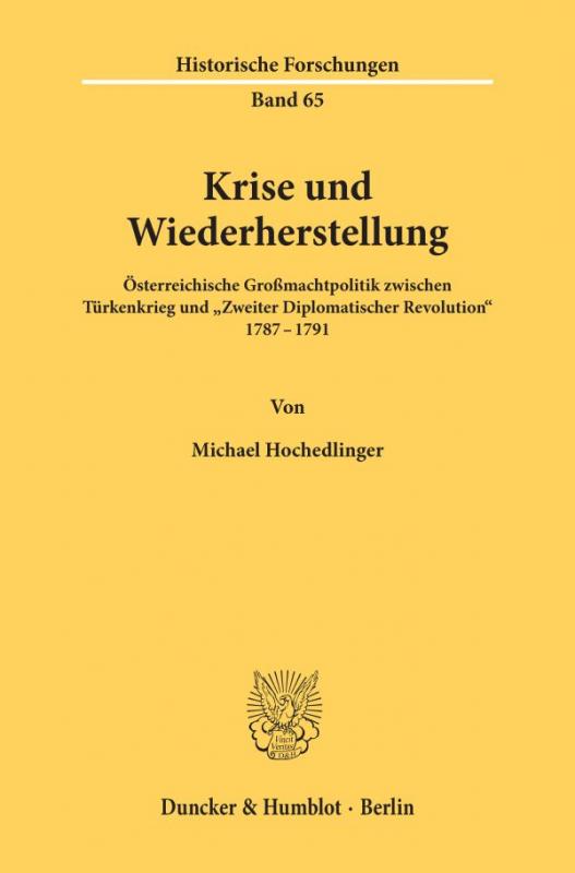 Cover-Bild Krise und Wiederherstellung.