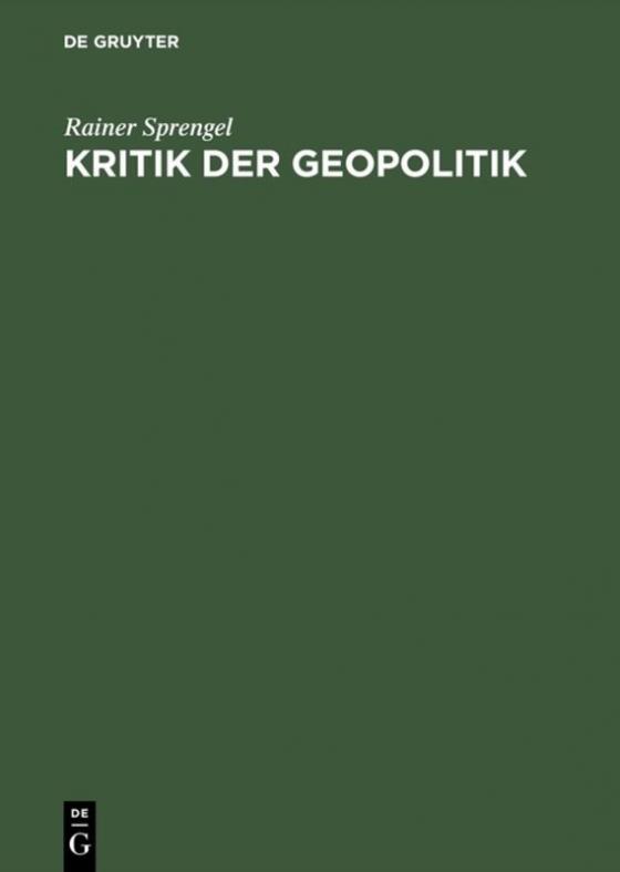 Cover-Bild Kritik der Geopolitik