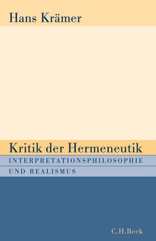 Cover-Bild Kritik der Hermeneutik