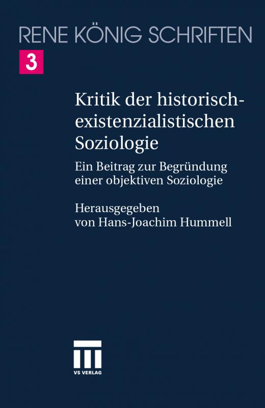 Cover-Bild Kritik der historischexistenzialistischen Soziologie