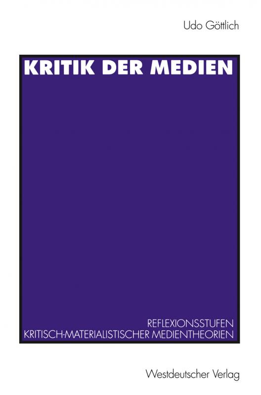 Cover-Bild Kritik der Medien