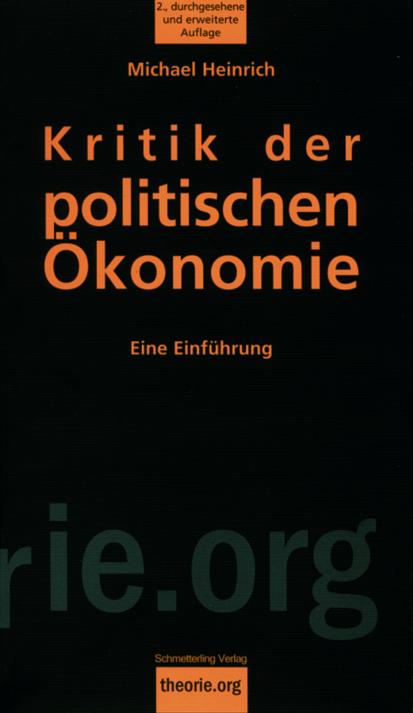 Cover-Bild Kritik der politischen Ökonomie