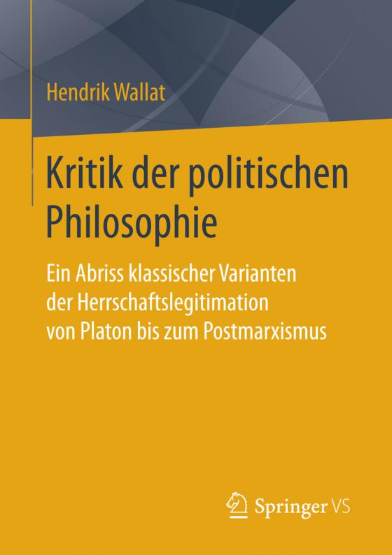 Cover-Bild Kritik der politischen Philosophie
