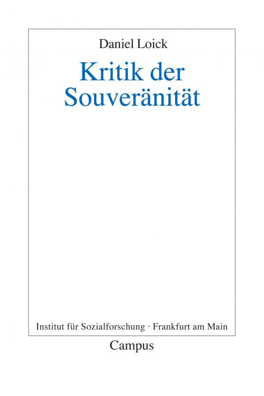 Cover-Bild Kritik der Souveränität
