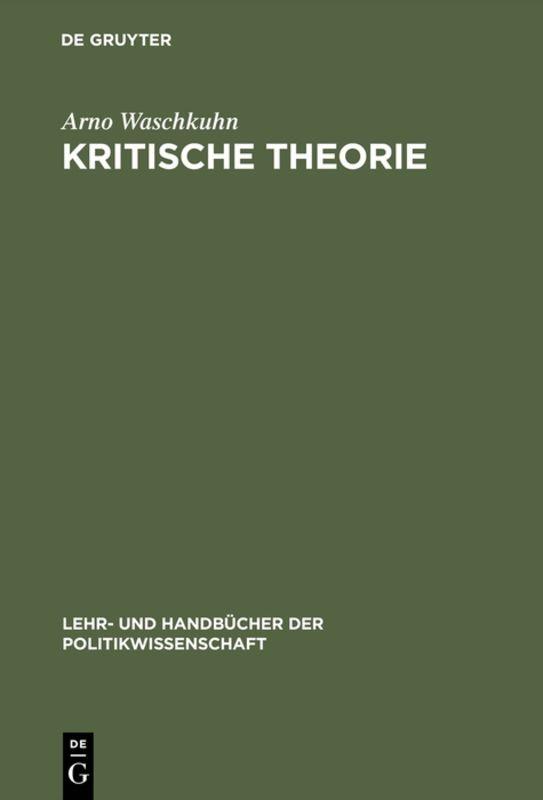 Cover-Bild Kritische Theorie